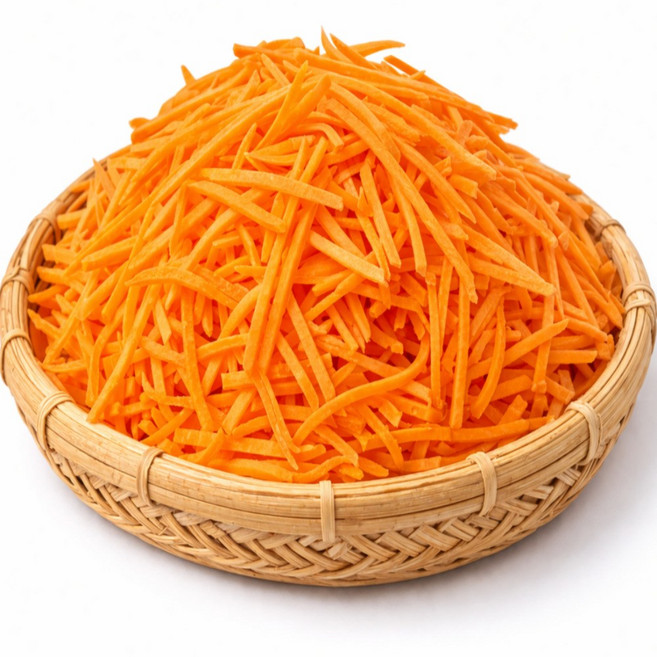 [ 비담찬 ]당근채 업소용 대용량 손질 세척 채썬당근 김밥 잡채용 당일가공, 1개, 2kg