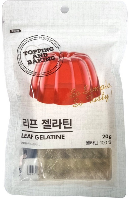 리프 젤라틴 20g, 1개