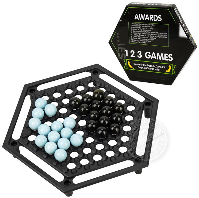 黑白彈珠大力士棋 (雙人對戰) (CE), 1個, 黑色