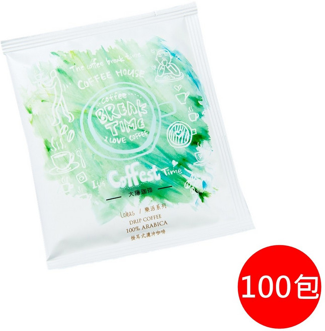 大隱珈琲 經典曼巴綜合配方濾掛式咖啡 - 口感醇厚 方便快捷, 10g, 2盒, 50個裝