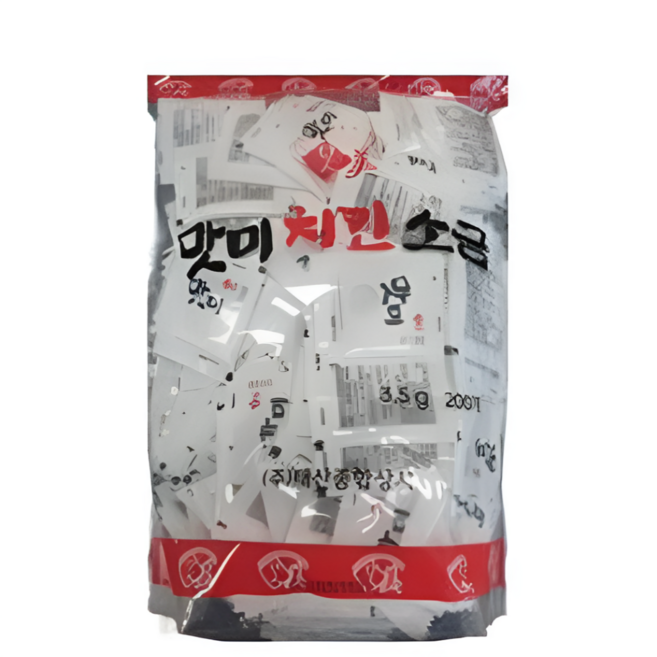 일회용 치킨소금 (3.5g X 200입) 순대 치킨 배달 소포장, 1개, 700g