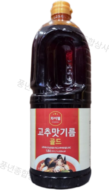 차이웰 고추맛기름, 1개, 1.8L