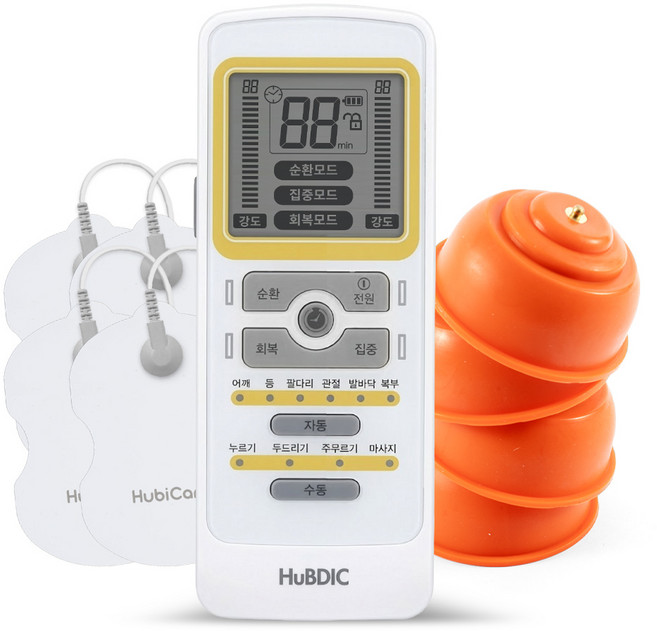 휴비딕 저주파 마사지기 자극기 가정용 개인용 안마기 ELV-2700 + 흡착패드 세트 SW