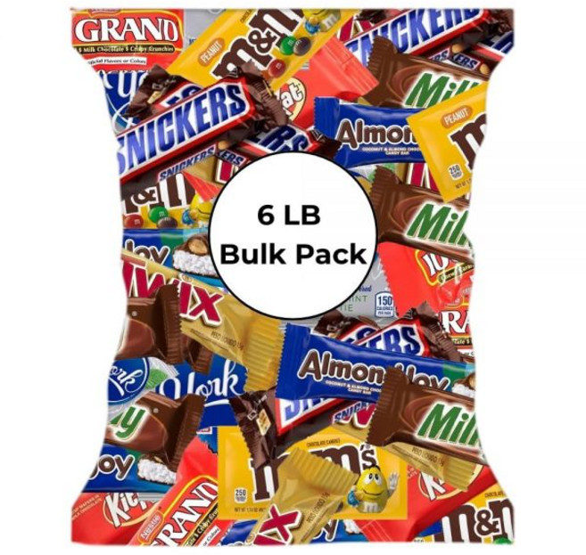 CandyKrave 초콜릿 캔디크레이브 할로윈 다양한 사탕 세트 4파운드 혼합 대용량 및 선물 개별 포장된 모음 가방, 6LB