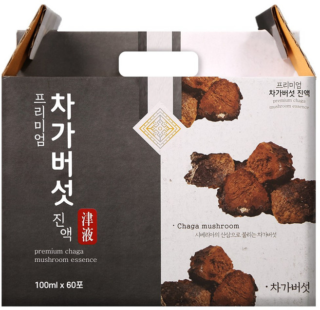 건강중심 러시아 차가버섯 즙 진액 60포, 60개, 100ml