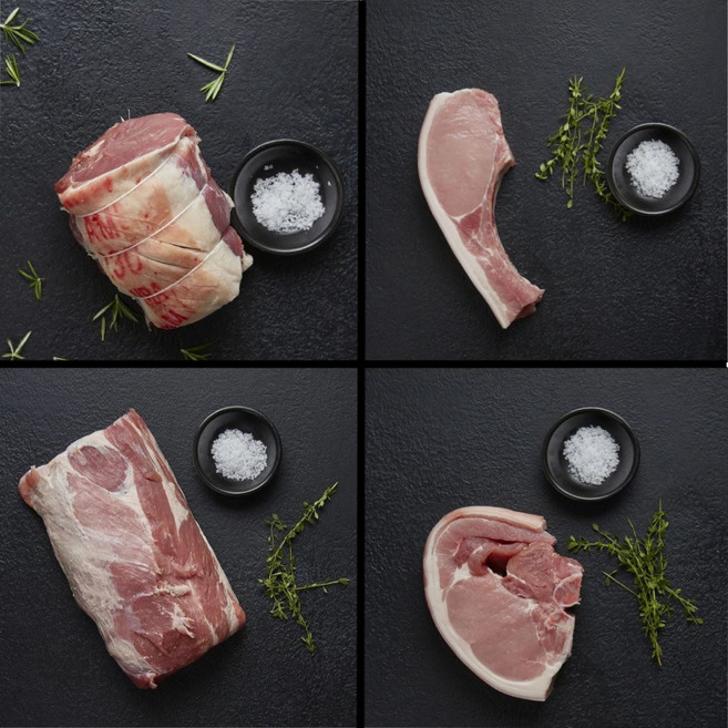 국내산 한돈 돼지 미박 전지 통 앞다리살 뒷다리살 등심 1-5kg 불고기 찌개용 풀드포크 제육 두루치기 고기 수육 바베큐 냉동, 국내산 뒷다리살 1kg, 제육볶음용, 1개