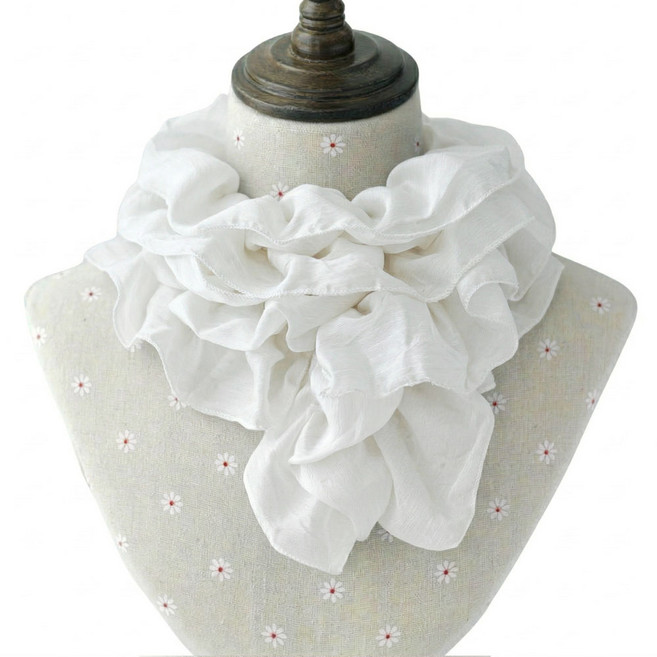 메리앤유 프릴 볼륨 밴딩 스카프 국산 하객 정장 코디 아이템