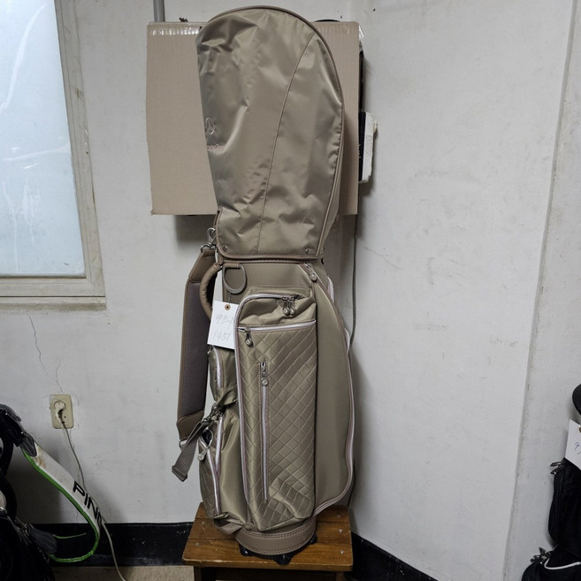 (중고) 메르세데스벤츠 골프가방 캐디백 카키 패브릭소재 5구 1451