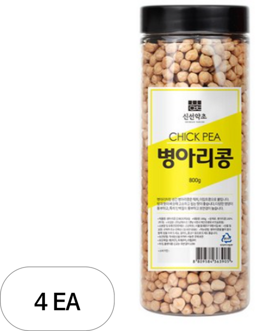 신선약초 병아리콩, 800g, 4개