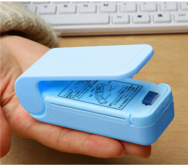 윤윤마켓 미니실링기 가정용 업소용 포장기, 1개, 블루