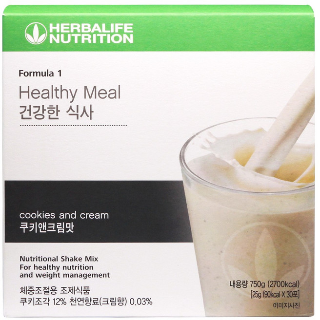 허벌라이프 허벌라이프단백질쉐이크 쿠앤크맛 번들팩 30포, 1박스, 750g