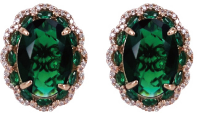 [혜성 주얼리] 루미엘 에메랄드 귀걸이