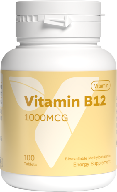 維他命B12 1000mcg 膠囊 能量補充品, 1個, 100顆