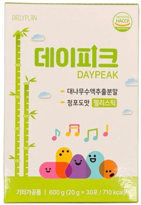 데일리플랜 데이피크 청포도맛 15포 1개 20g x 15포 1+1 (총 30포), 15개