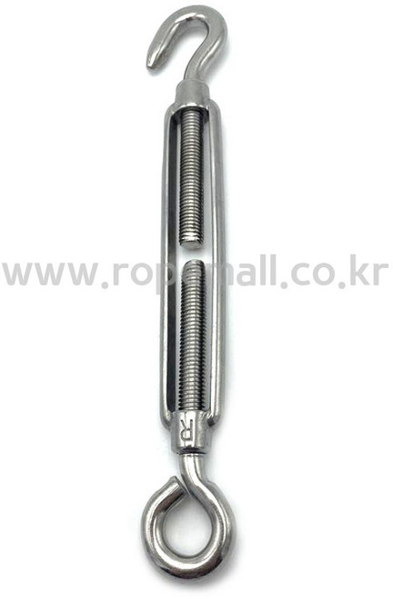 스텐턴버클 5종 택1 일반형 후크형 아이형 파이프형 단조형 샤클형 와이어로프턴버클, 스텐 후크&일반형, 1개