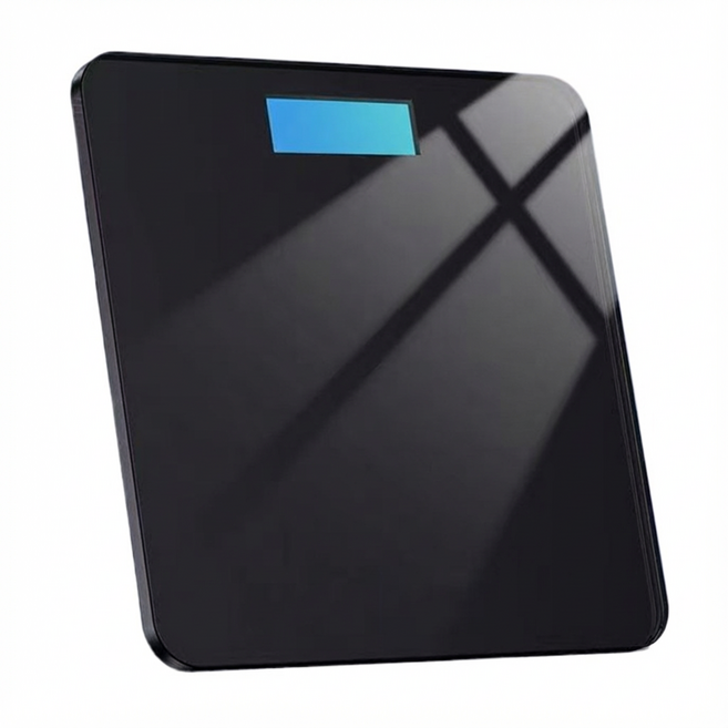 AIVK BL-2601 體脂秤 高精度體重計 智能體脂計, 黑色, 1個, 可測體重體脂