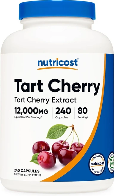 뉴트리코스트 타트체리 12000mg Tart Cherry 캡슐 240정, 1개 - 쿠팡