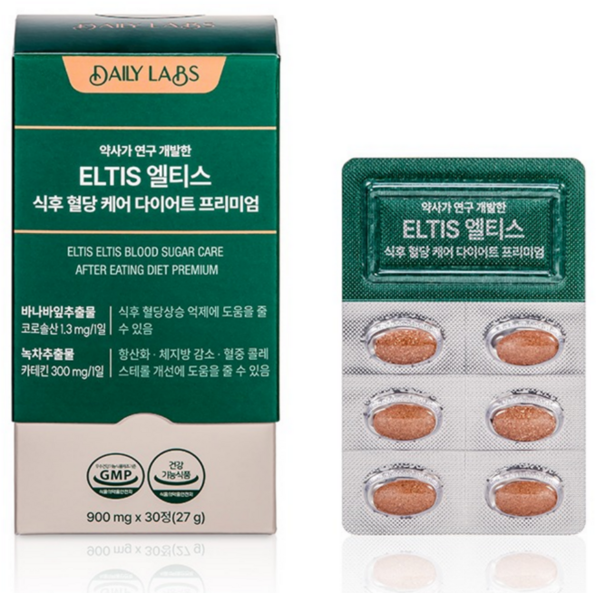 ELTIS 엘티스 식후 혈당 케어 다이어트 프리미엄, 1개, 1정