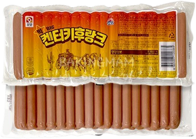 오양 켄터키후랑크소세지 냉장 아이스박스포함, 1개, 1kg