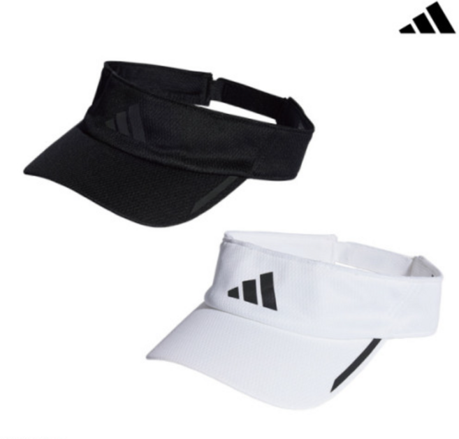 아디다스 런 에어로레디 바이저 썬캡 HR7052 화이트 HT4814 블랙 남성 여성 남녀 공용 골프 운동 러닝 헬스 선캡 스포츠 모자