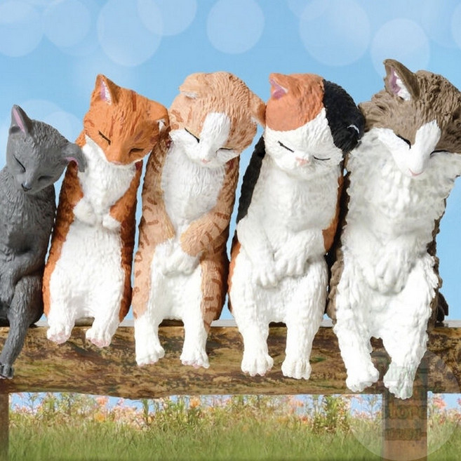 [Yell] 함께자는 고양이 힐링소품 캡슐토이 고양이굿즈 아기자기한소품