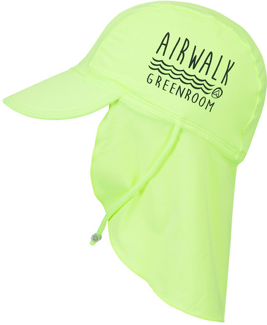 에어워크서프 아동 UV 자외선 차단 천수모 플랩캡, 1개, 네온그린
