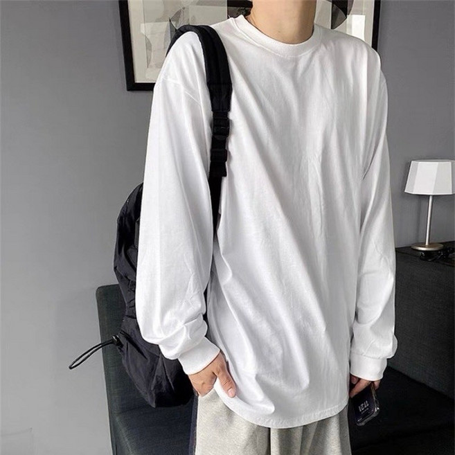 韓國素面薄長袖 實拍韓系基本款 內搭打底素T