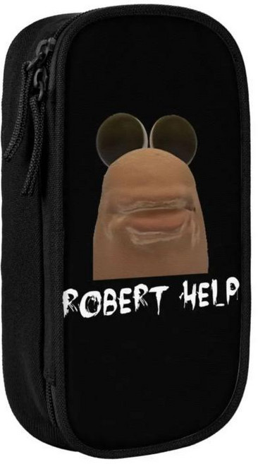 재미있는 마커스 웜 케이스 펜 홀더 학생용 가방 대용량 학교 화장품, 1개, 6. 5