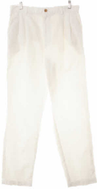 3608 빈폴 화이트 면혼방 투턱테이퍼핏팬츠 [86-100]