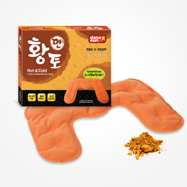 다나은 면황토 찜질팩 목어깨형, 1개
