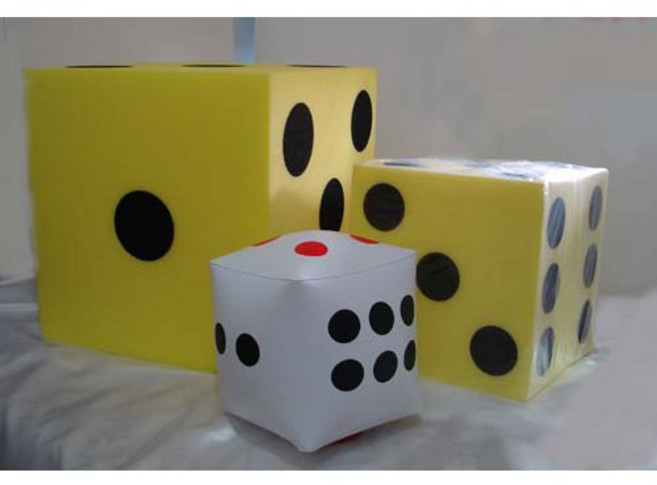 80cm 加厚充氣骰子, 1個, 45CM充氣骰子