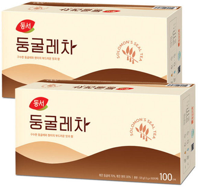 동서 둥굴레차, 1.2g, 100개입, 2개