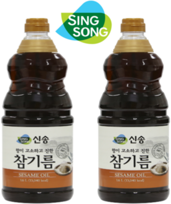 신송참기름 1.6L HACCP인증 100%참깨분, 2개