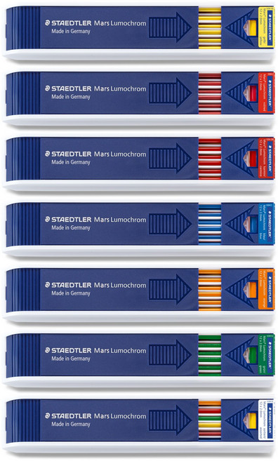 스테들러]Mars® Lumograph 204 컬러 홀더심 204, 파랑, 2mm