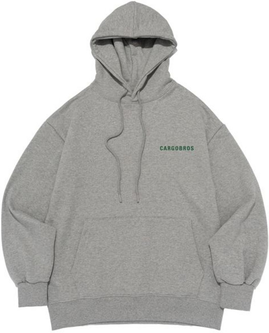 카고브로스 BIG-SIZE ESSENTIAL LOGO HOOD T-SHIRT GRAY