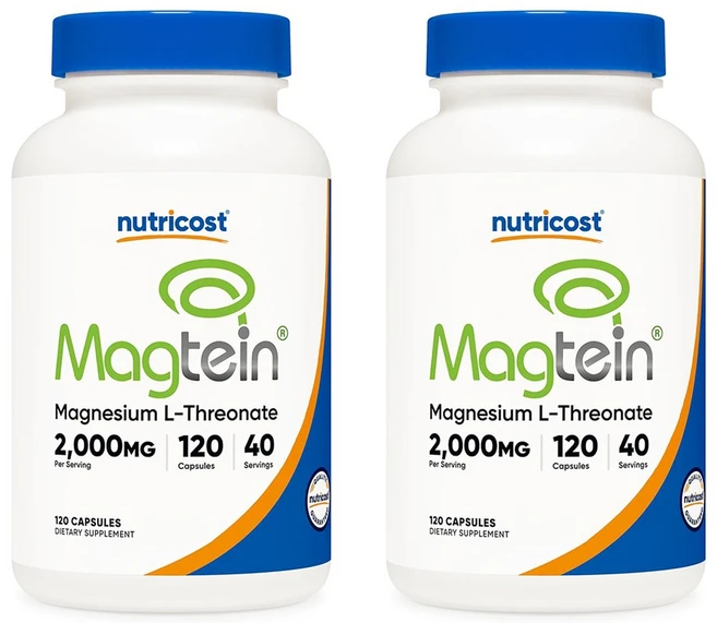 뉴트리코스트 트레온산 마그네슘 magtein 666mg, 2개, 120정 - 쿠팡