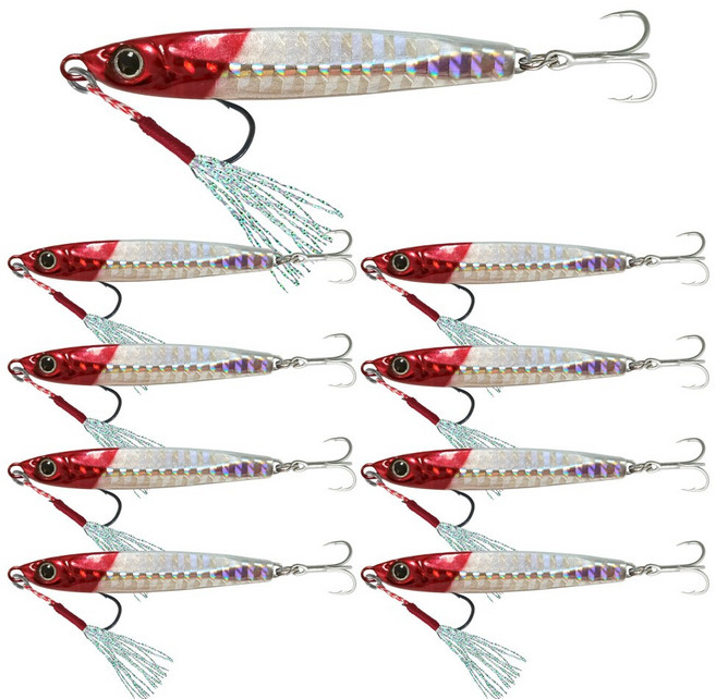 치승 메탈지그 슬로우지그 (10g 20g 30g 40g 50g 60g) 농어 삼치 갈치 고등어 방어, 9개, HTLS-3#