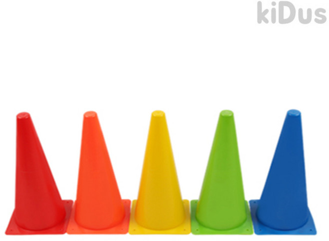 키더스 칼라콘 꼬깔콘 허들콘 라바콘 유아체육 축구연습 트레이닝, 블루, 1개