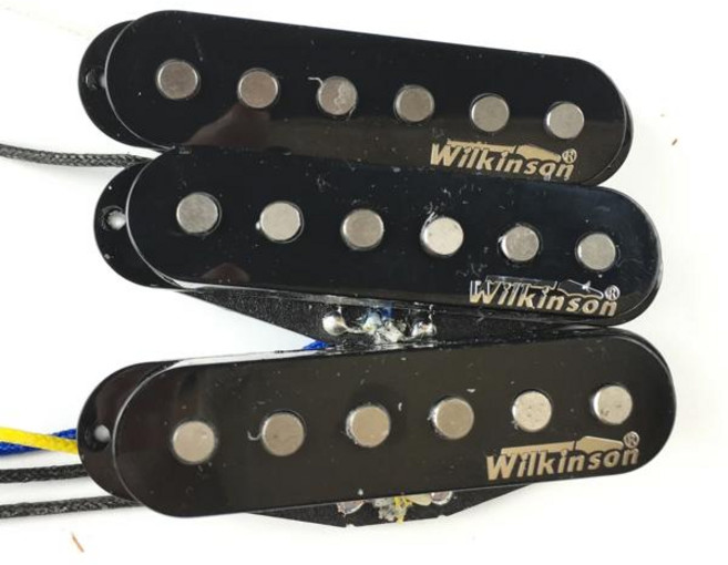 윌킨슨 프리미엄 60 년대 WVS 알니코 V 싱글 코일 기타 픽업 ST 기타용 일렉트릭 기타 픽업 산, [03] Black, 1개