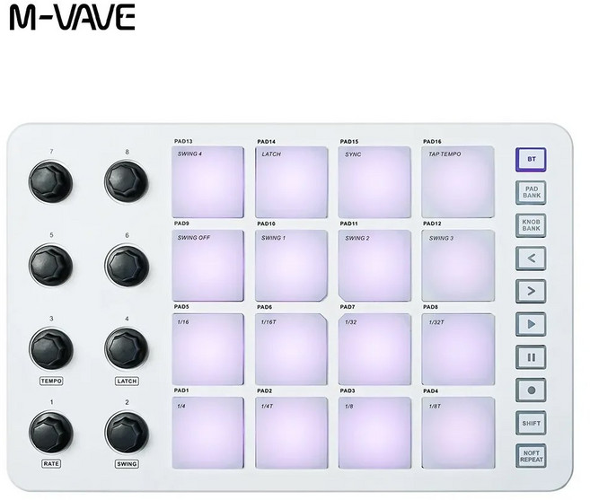SMC PAD 런치 패드 USB 인터페이스 휴대용 디자인 무선 DI 컨트롤러 타악기 키보드