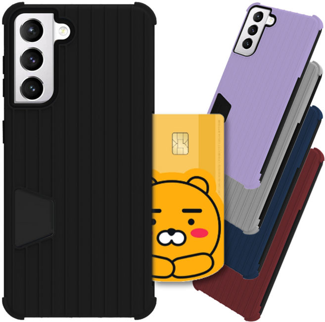 갤럭시 S21 울트라 G998 이담 라인 박스 범퍼 카드수납 방탄 케이스