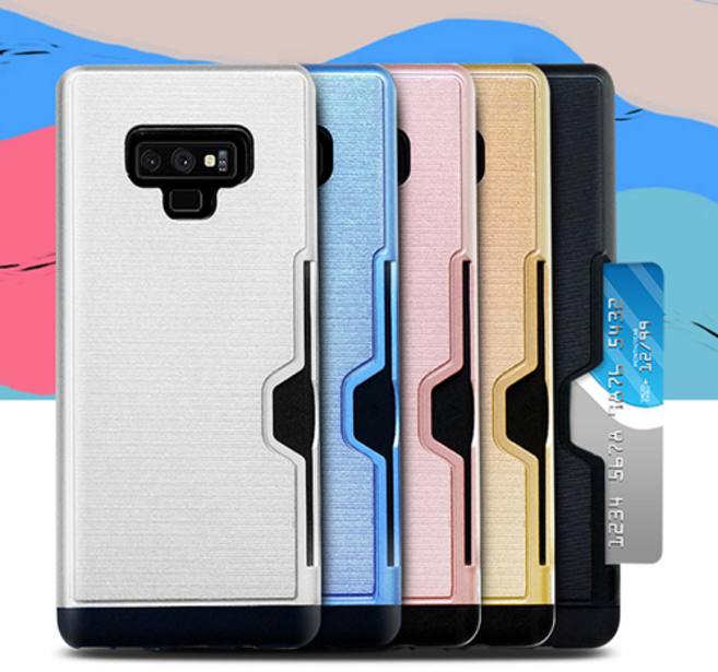 데일리어스 S21플러스 + G996 메탈 카드 이중범퍼 수납 포켓 테두리 보호 컬러 핸드폰 스마트폰 케이스 단선방지