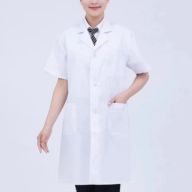 다이아뷰티 실기용 반팔 위생가운 국가고시 시험가운 국시재료, S, 1개