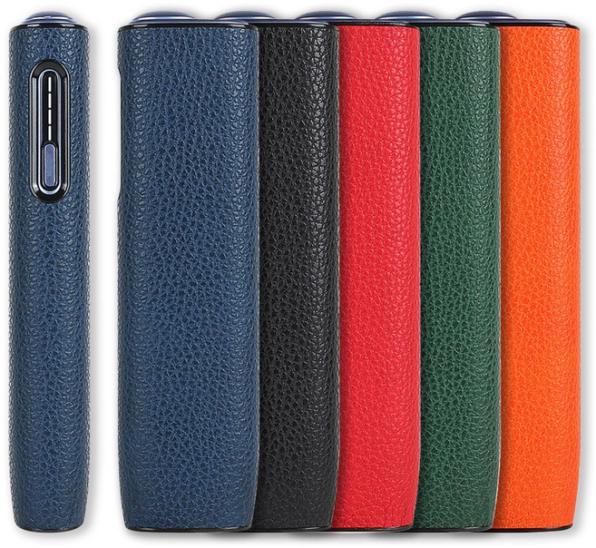 THE 100% 아이코스 호환용 일루마 i 원 케이스 엠보컬러레더 신형 일자버튼