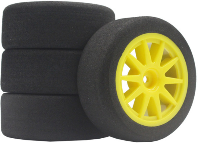 12mm 육각 RC 레이싱카 액세서리 4개 세트 레이싱 폼 타이어 휠 림 세트 HSP HPI 1/10 온로드 RC카용, [10] 910Y-6019