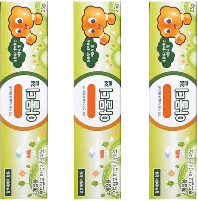 알로에베라 모기물린데 어린이전용 아물디 키즈젤, 25g, 3개