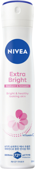 니베아 데오드라트 스프레이 엑스트라 브라이트, 200ml, 1개