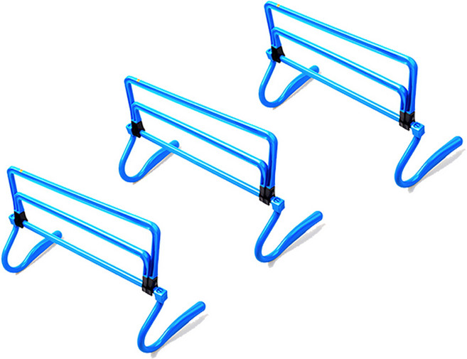 스투피드 3단 허들 (장애물 달리기용) 3개입, 1세트, 01_블루