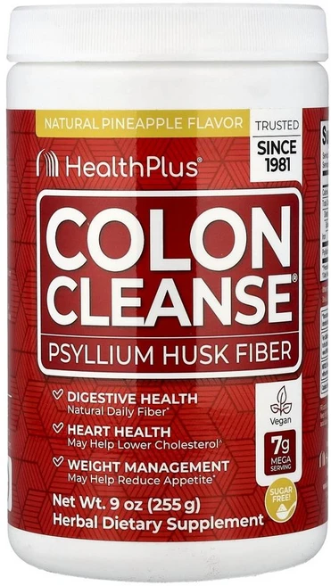 헬스 플러스 콜론 클렌즈(대장 세척) 파인애플 Health Plus Colon Cleanse® Pineapple 255g, 1개 - 쿠팡