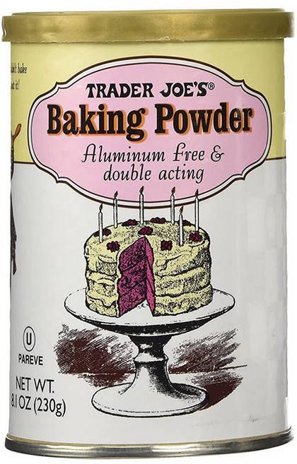 트레이더조 베이킹 파우더 알루미늄프리 더블액팅 230g Trader Joes Baking Powder Double Acting 8.1 oz, 1세트